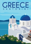 Plakat Grecja - Santorini