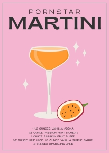 Plakat Pornstar Martini Cocktail
