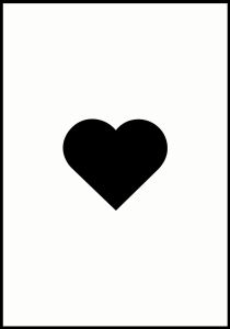 Plakat Simple Heart