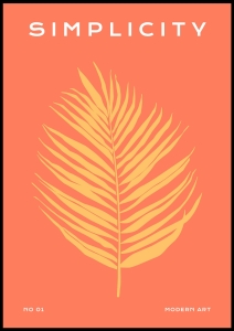 Plakat Simplicity Leaf