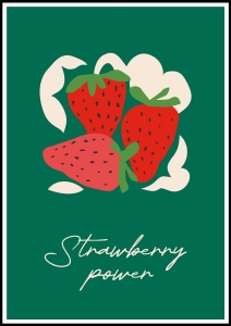 Plakat Strawberry Power