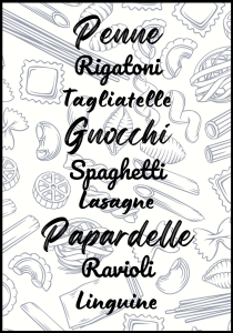 Plakat Pasta Love