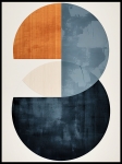 Plakat Abstrakcyjne kształty No1