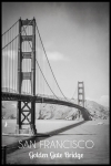 Plakat San Francisco - Golden Gate Bridge