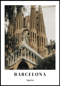 Plakat Barcelona - Sagrada Familia