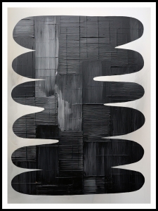 Plakat Black Abstract Shapes