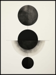 Plakat Geometric Black Circles
