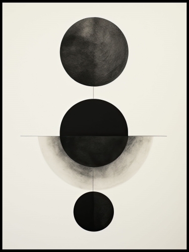 Plakat Geometric Black Circles 01.jpg