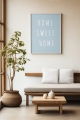 Plakat Home Sweet Home in Blue 03.jpg
