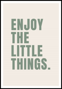 Plakat Enjoy The Litlle Things