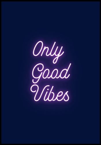 Plakat Good Vibes Only Navy_01.jpg