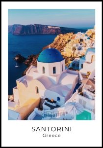 Plakat Santorini