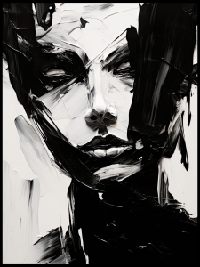 Plakat Black and White Expression
