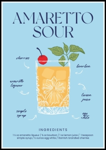 Plakat Amaretto Sour