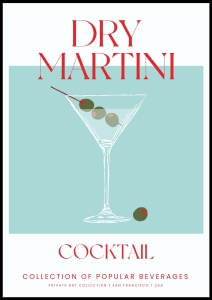 Plakat Dry Martini