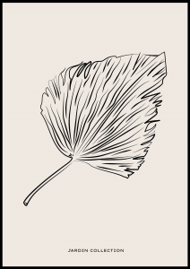 Plakat Leaf Line Art 