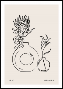 Plakat Floral Lines