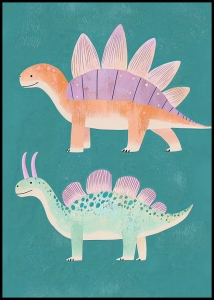 Plakat Dinozaury